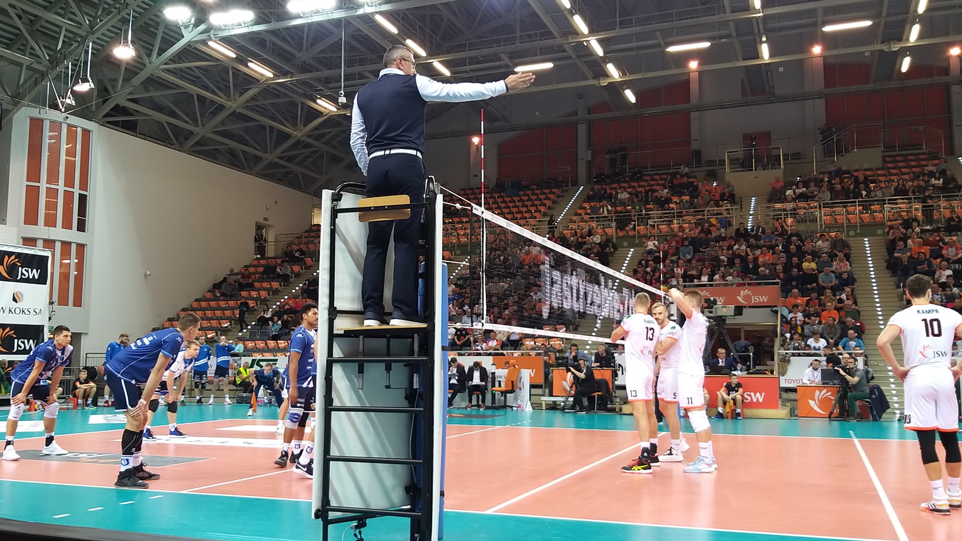 Siatkarze Ślepska Malow Suwałki przegrali z Jastrzębskim Węglem 0:3 [zdjęcia]