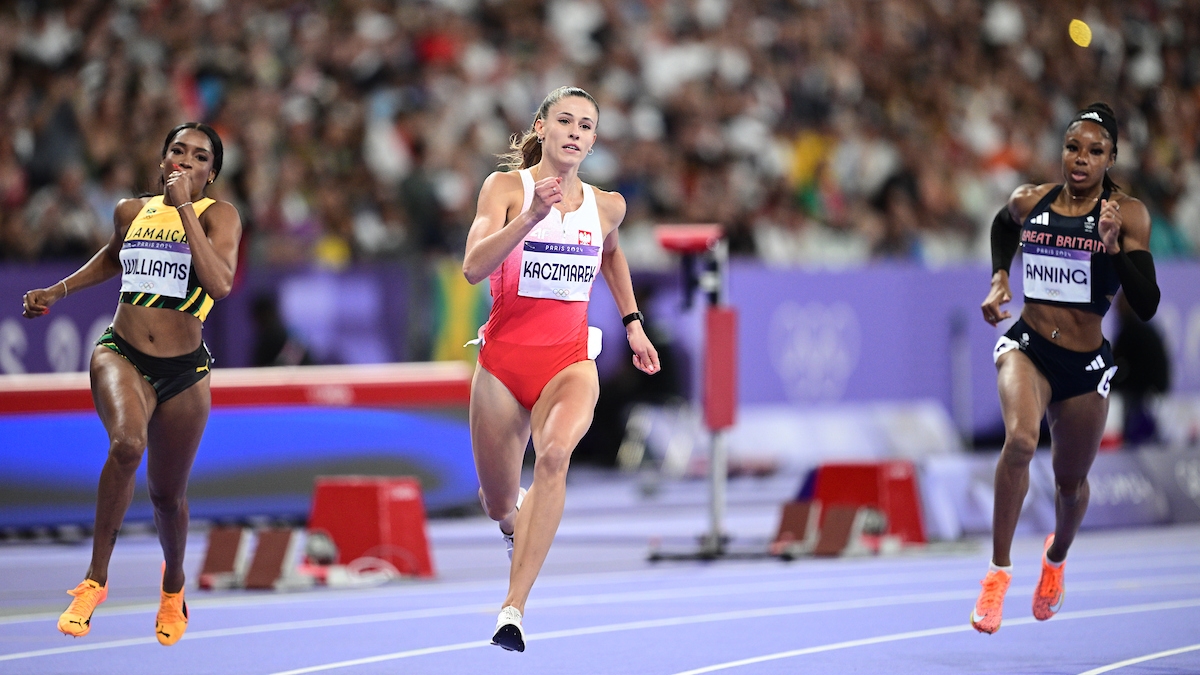 Natalia Kaczmarek w finale biegu na 400 m