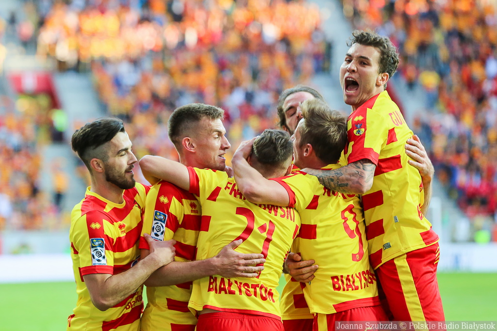 Jagiellonia wygrała ze Stomilem Olsztyn 4:0; dwa gole strzelił Patryk Klimala