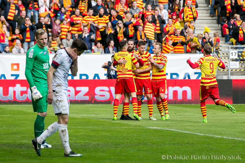 Jagiellonia pokonała Pogoń Szczecin - lider wciąż w Białymstoku