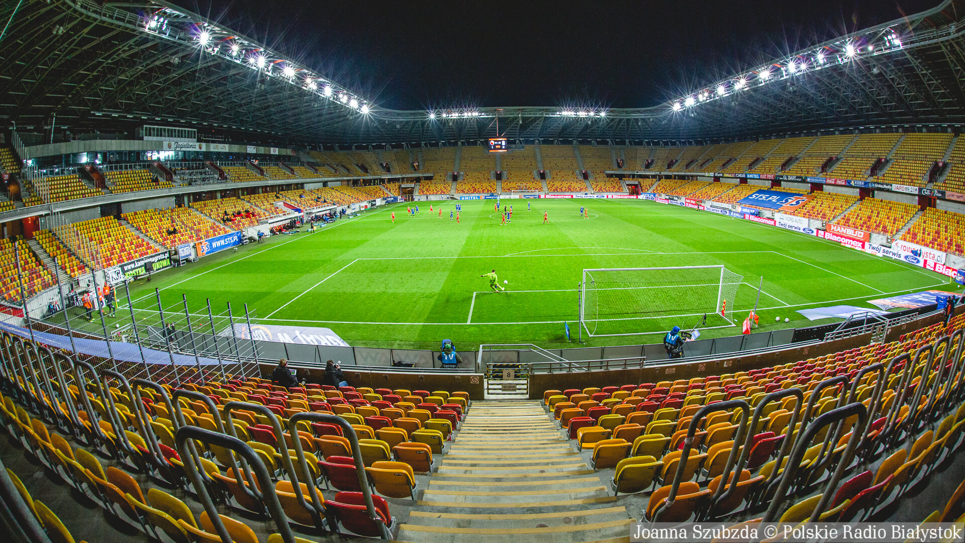 Bramkarz Łukasz Załuska gościnnie na treningach Jagiellonii Białystok