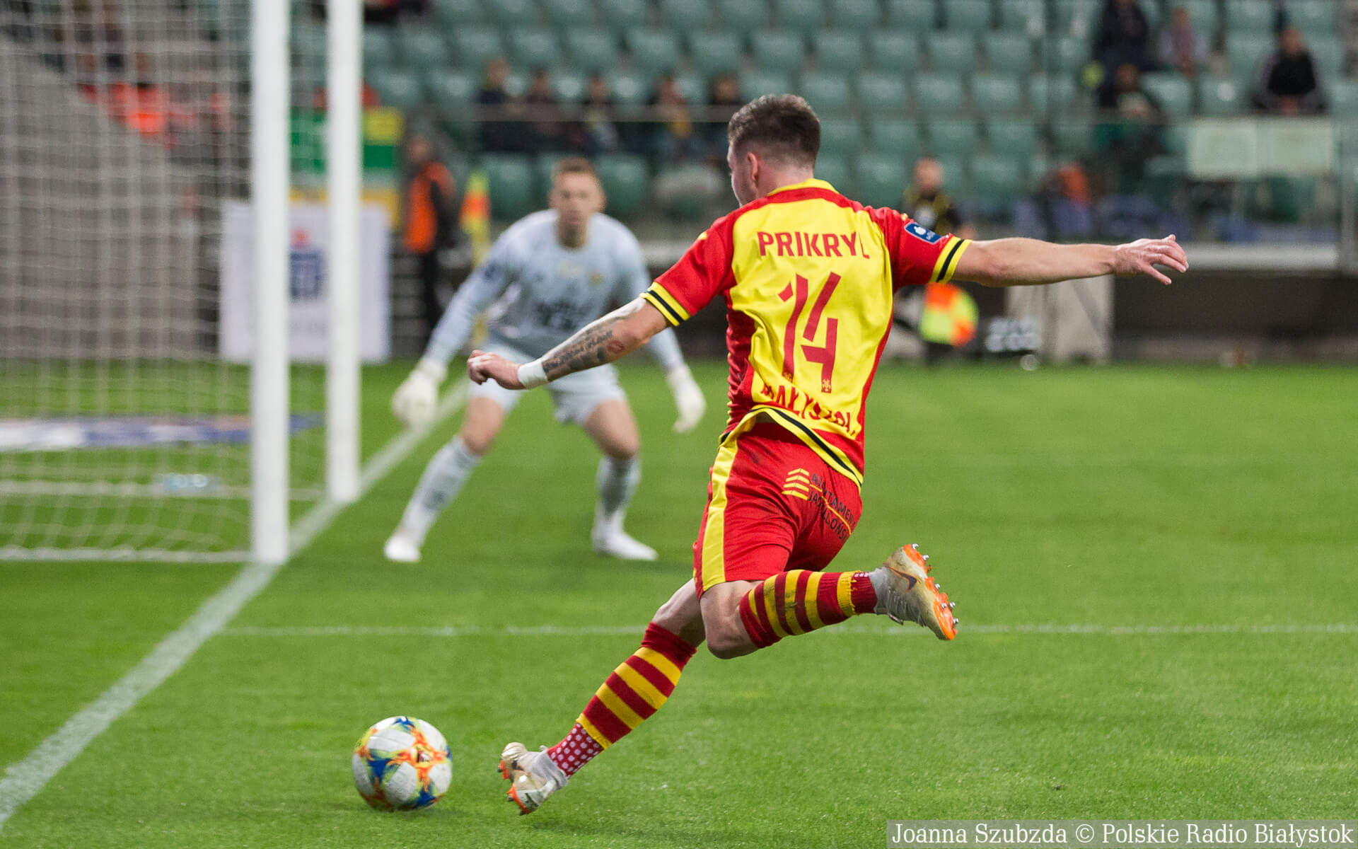 Sędzia Jarosław Przybył poprowadzi najbliższe spotkanie Jagiellonii Białystok z Cracovią