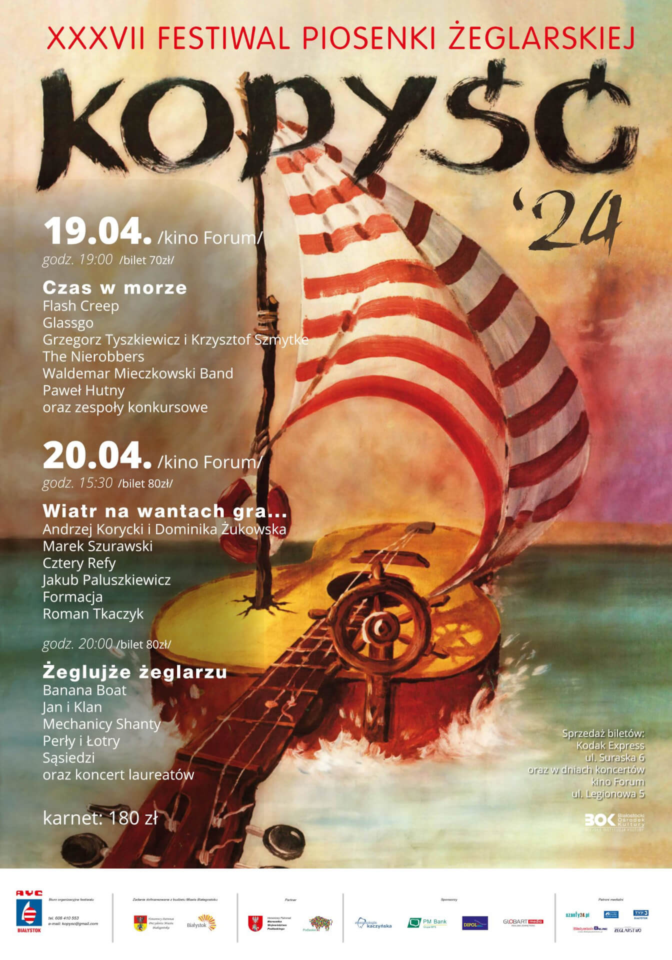 XXXVII Festiwal Piosenki Żeglarskiej Kopyść 2024