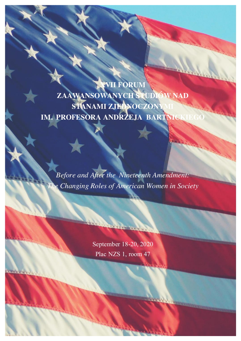 XVII Forum Zaawansowanych Studiów nad Stanami Zjednoczonymi im. prof. Andrzeja Bartnickiego