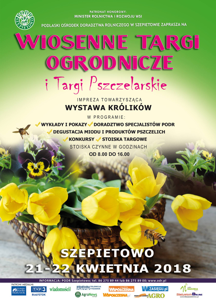 Wiosenne Targi Ogrodnicze i Targi Pszczelarskie w Szepietowie