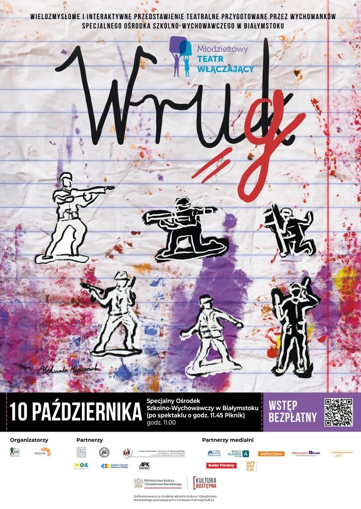 Projekt "Młodzieżowy teatr włączający" - spektakl "Wróg"