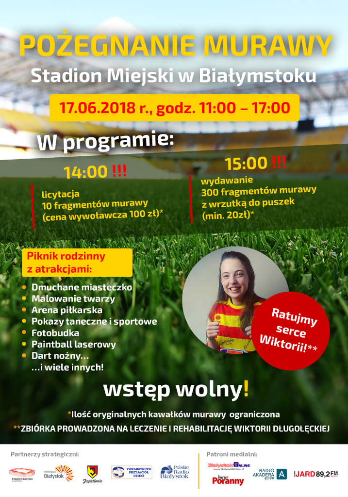 Pożegnanie murawy - akcja charytatywna