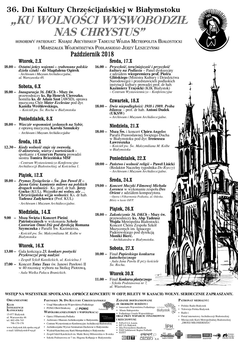 36. Dni Kultury Chrześcijańskiej w Białymstoku