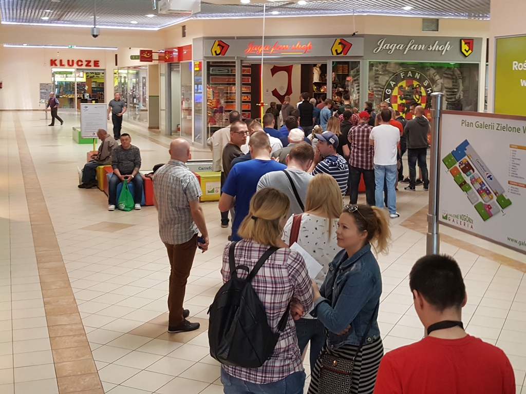 Kibice Jagiellonii Białystok w ciągu dwóch dni kupili ponad 17,5 tys. dostępnych biletów na mecz z Legią Warszawa