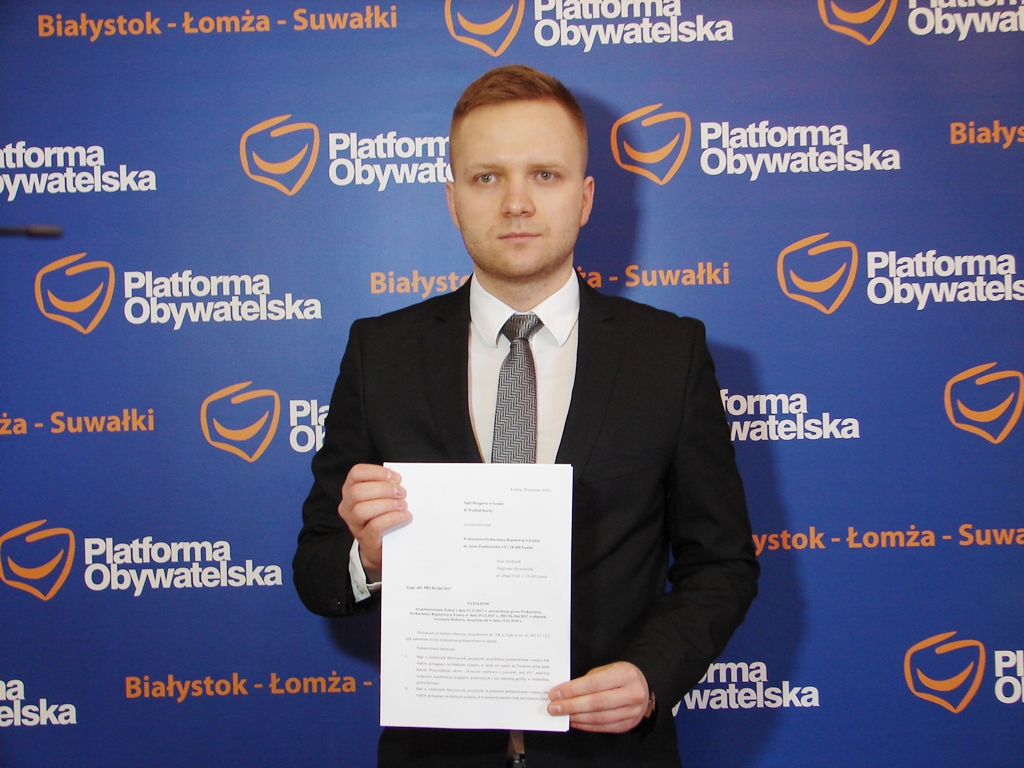 PO zaskarżyła decyzję prokuratury ws. wpisu o "wieszaniu" członków tej partii