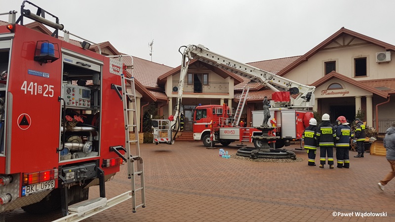 Pożar restauracji w Zabielu-Zakaleni