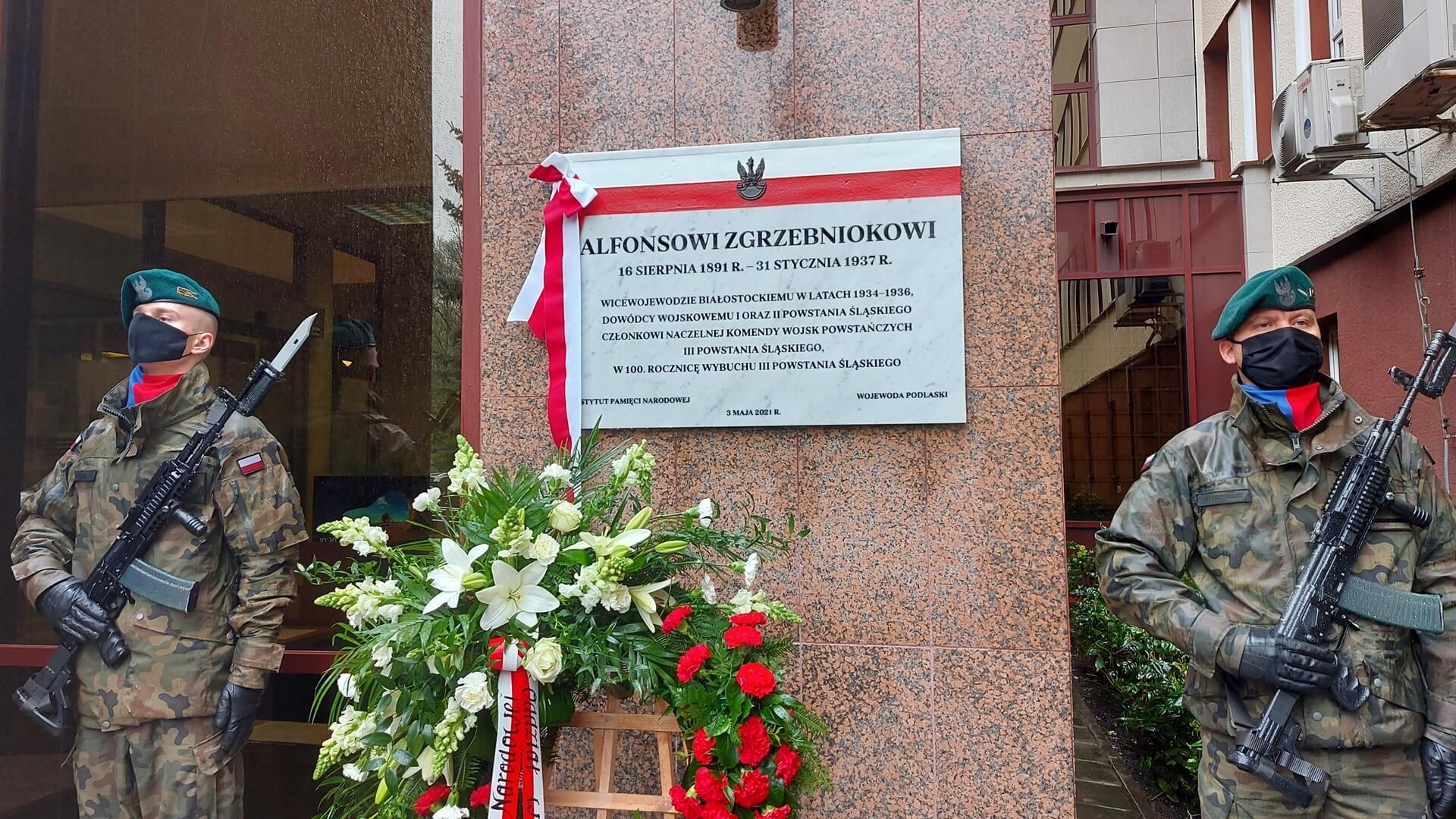 Na budynku urzędu wojewódzkiego odsłonięto tablicę upamiętniającą Alfonsa Zgrzebnioka