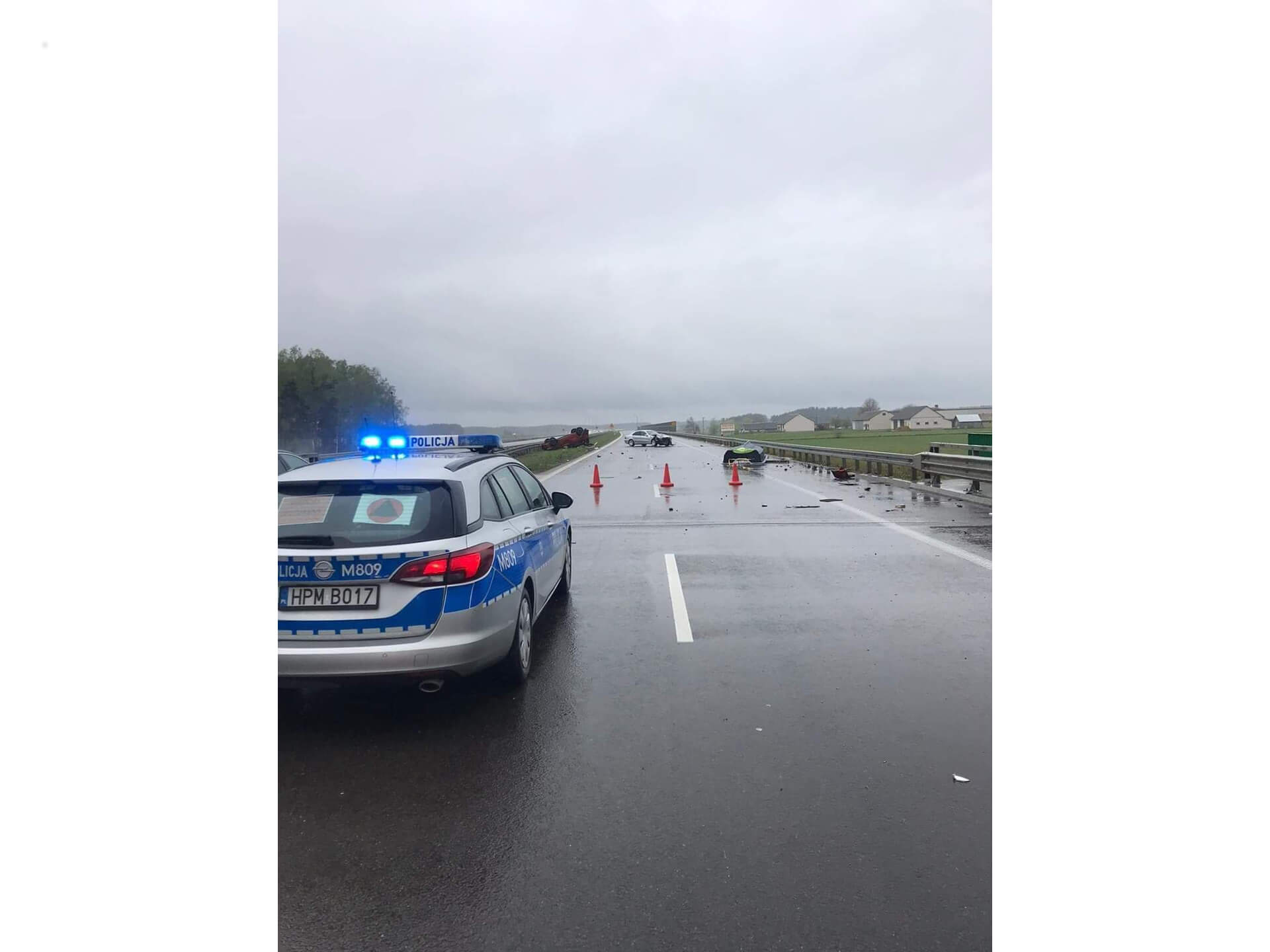 Wypadek na trasie z Białegostoku do Warszawy