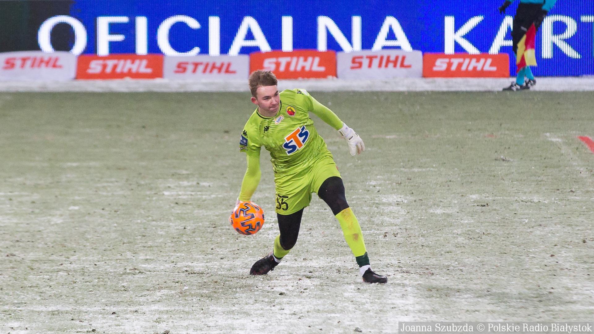 Bramkarz Jagiellonii - Xavier Dziekoński z szansą na tytuł Młodzieżowca Lutego ekstraklasy