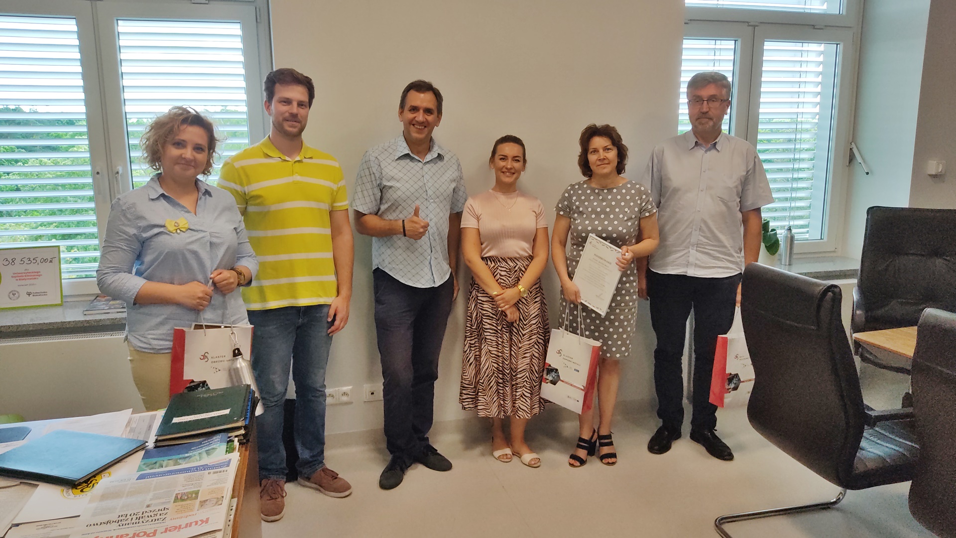 Przedsiębiorcy z Klastra Obróbki Metali podziękowali za sprawną organizację szczepień pracowników