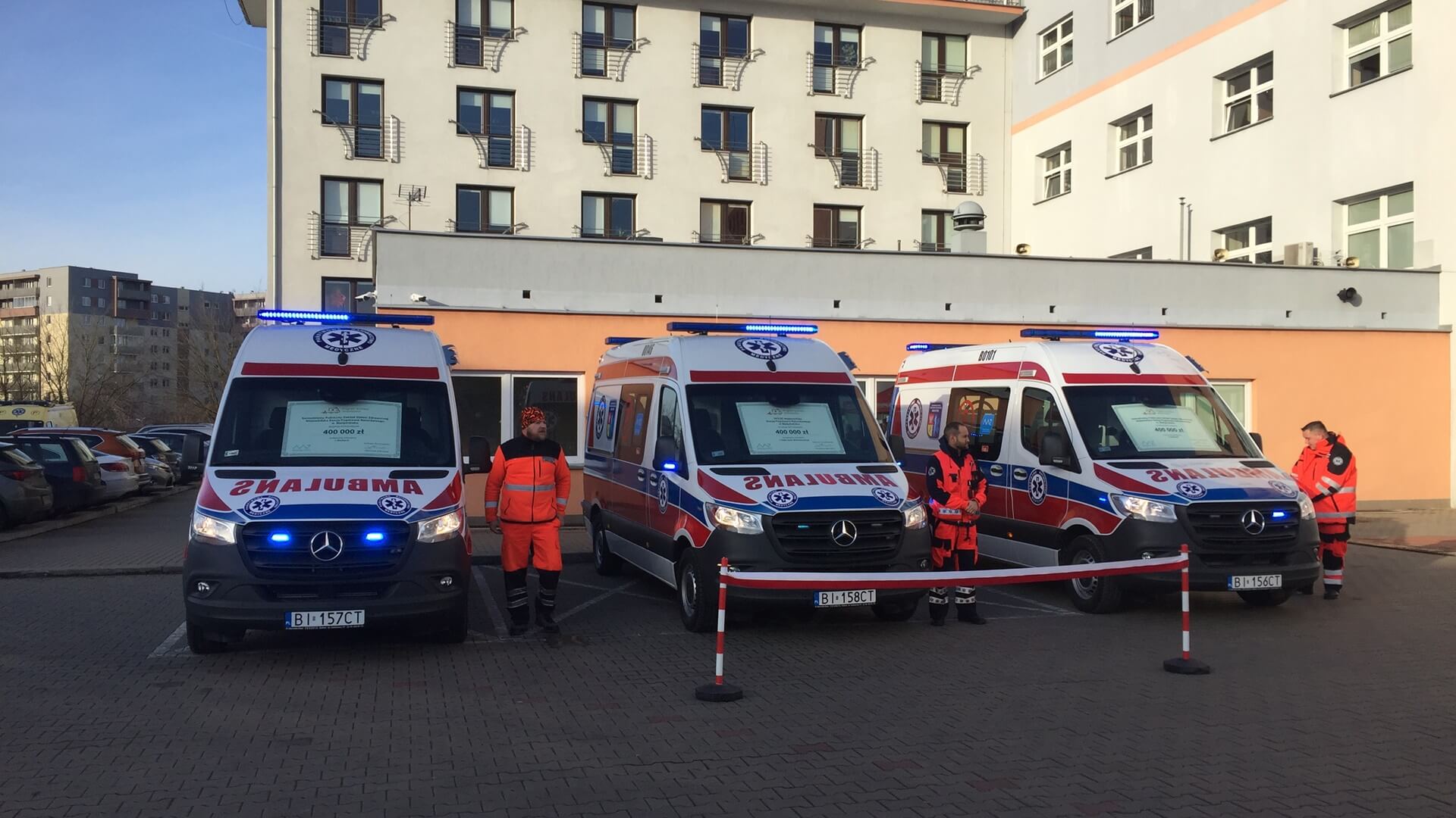 To inwestycja w bezpieczeństwo pacjentów - WSPR w Białymstoku ma 3 nowe ambulanse