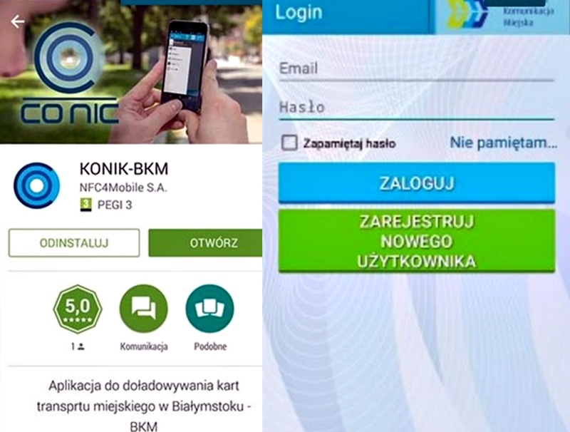 "Konik BKM" - aplikacja dla pasażerów dostępna po testach