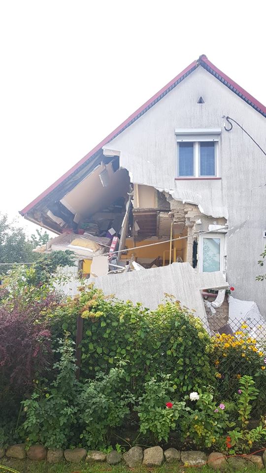 W domu w Hajnówce wybuchła butla z gazem - nie żyje mężczyzna