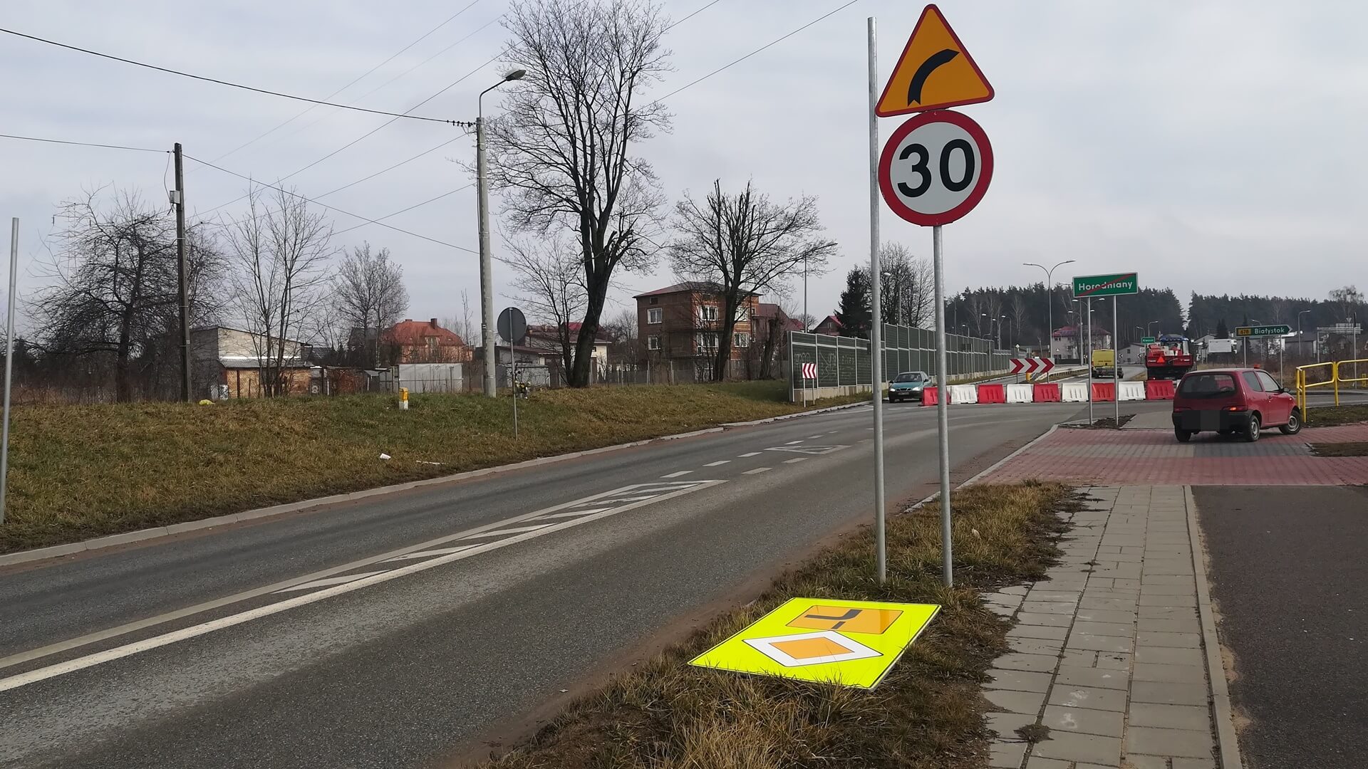 Skrzyżowanie w Horodnianach zlikwidowane - teraz ma być tam bezpieczniej