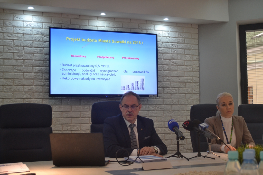 Prezydent Suwałk przedstawił zaplanowane na 2018 rok miejskie inwestycje