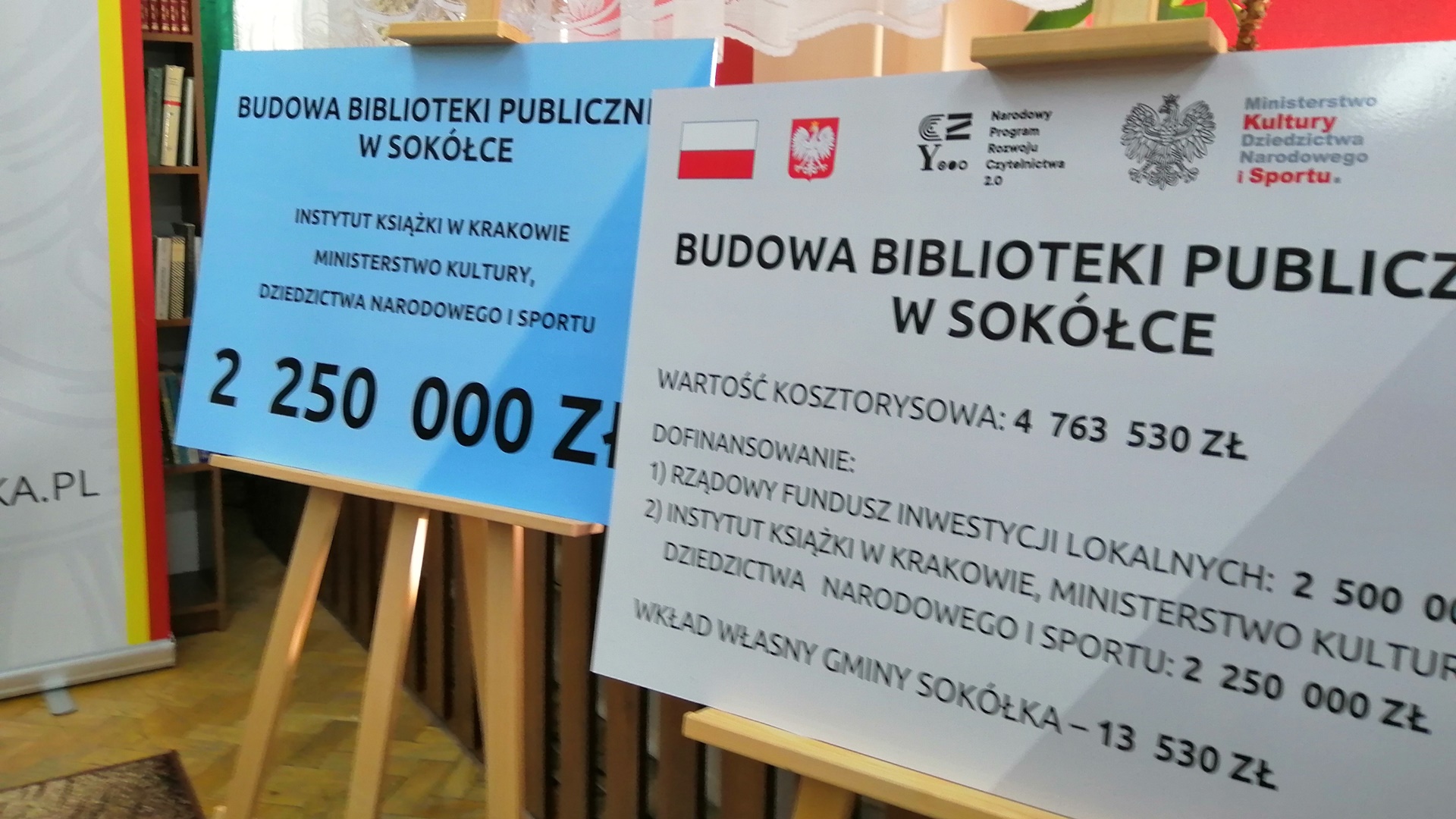 Władze Dąbrowy Białostockiej i Sokółki otrzymały pieniądze na nowe biblioteki