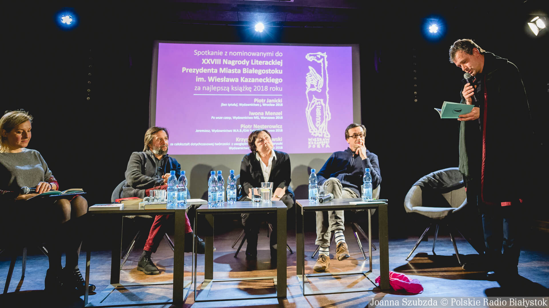 Spotkanie z nominowanymi twórcami do Nagrody im. Wiesława Kazaneckiego [zdjęcia]