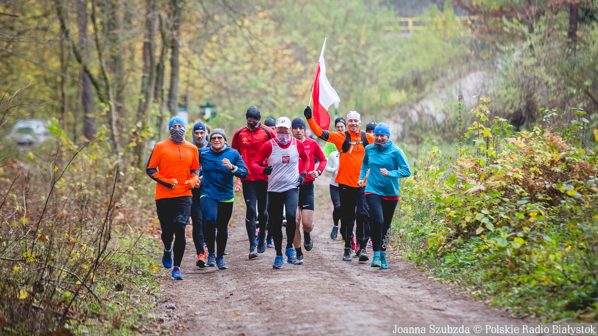 Spontaniczny bieg w Białymstoku z okazji Święta Niepodległości [zdjęcia]