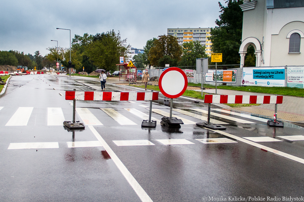 To zła wiadomość dla kierowców - pasy na ul. Legionowej w Białymstoku będą udostępnione w innym terminie