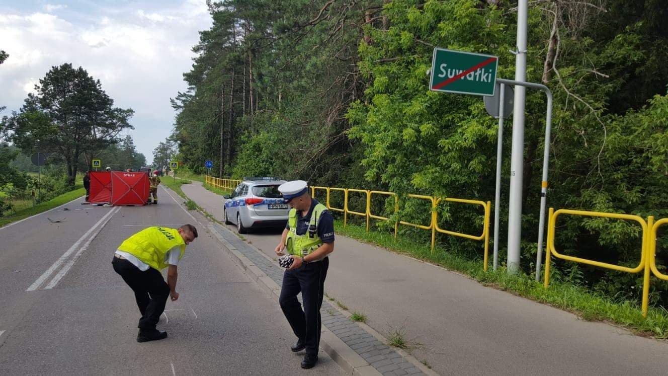 Suwałki. Nie żyje 20-letni motocyklista