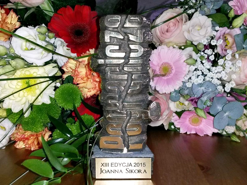 Joanna Sikora z nagrodą ogólnopolskiego konkursu "Pogranicze 2015"