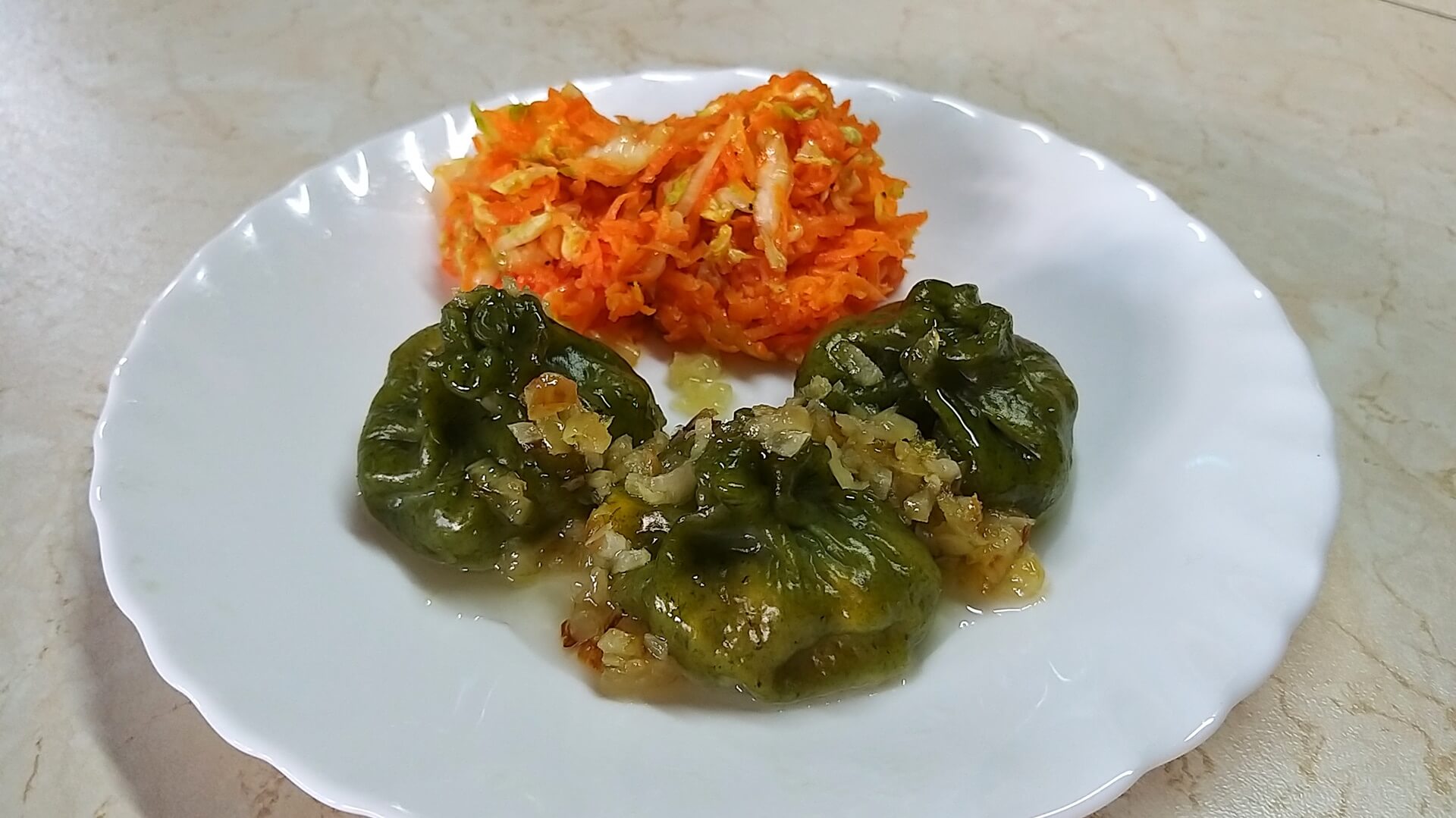 Szpinakowe pierogi - przepis Barbary Andrejuk z Bielska Podlaskiego