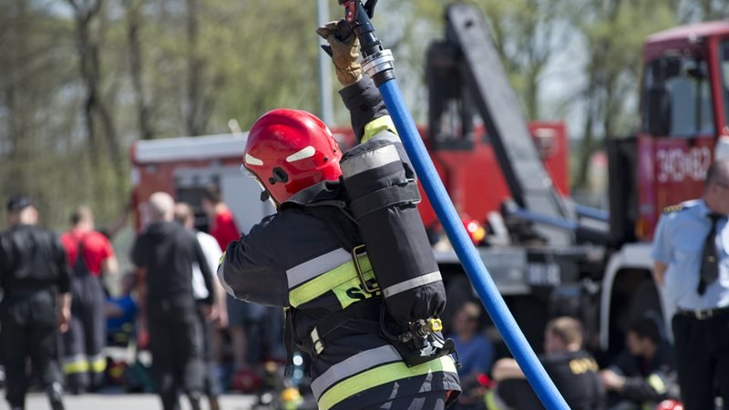 Strażacy z Podlaskiego na wspólnych ćwiczeniach w Rajgrodzie