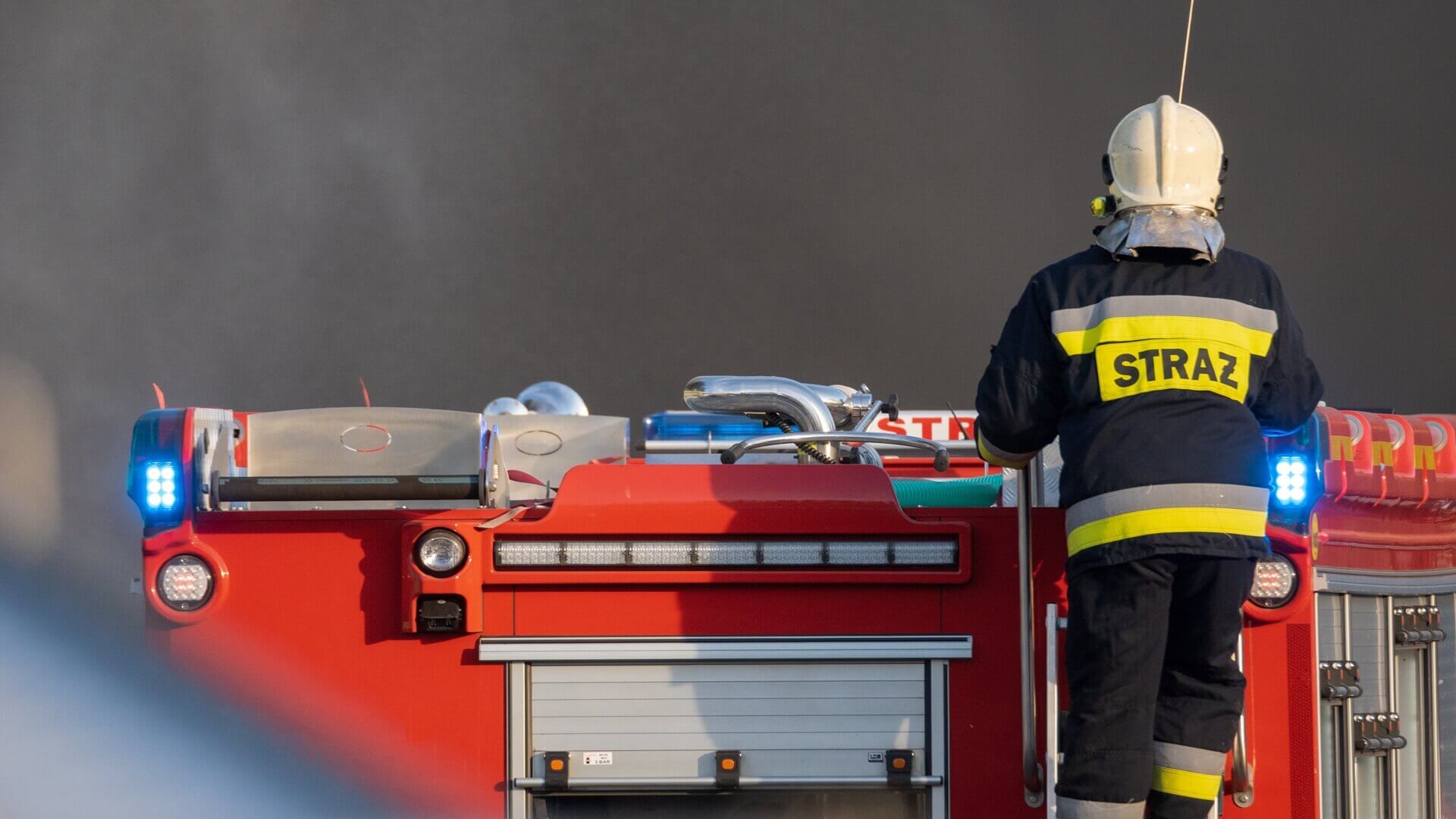 Na trasie kolejowej Białystok - Sokółka zapalił się szynobus