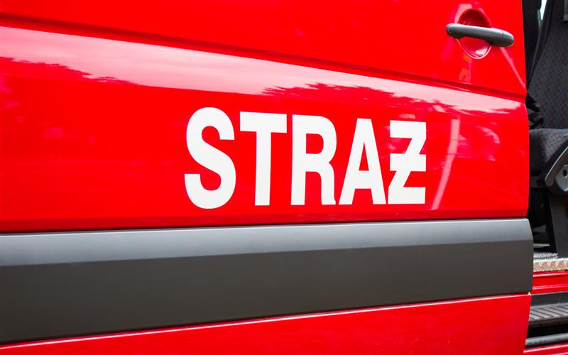 Pożar i eksplozja butli z gazem koło Michałowa