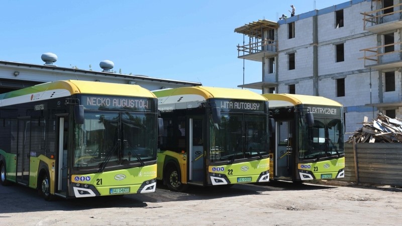 Elektryczne autobusy wyjechały na ulice Augustowa