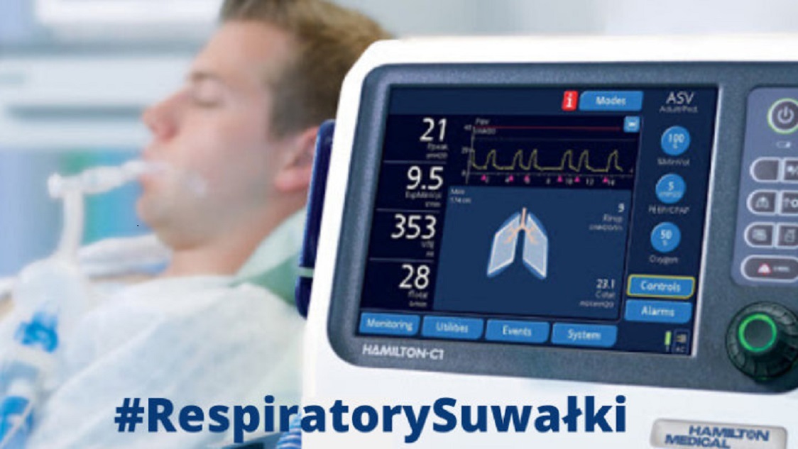 Ruszyła internetowa zbiórka pieniędzy na zakup respiratora dla suwalskiego szpitala