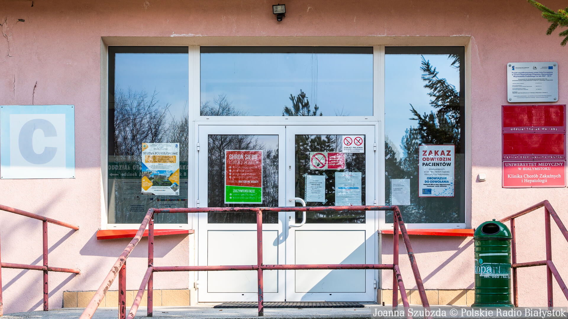 Izba przyjęć kliniki chorób zakaźnych USK przy Żurawiej w Białymstoku zamknięta do odwołania
