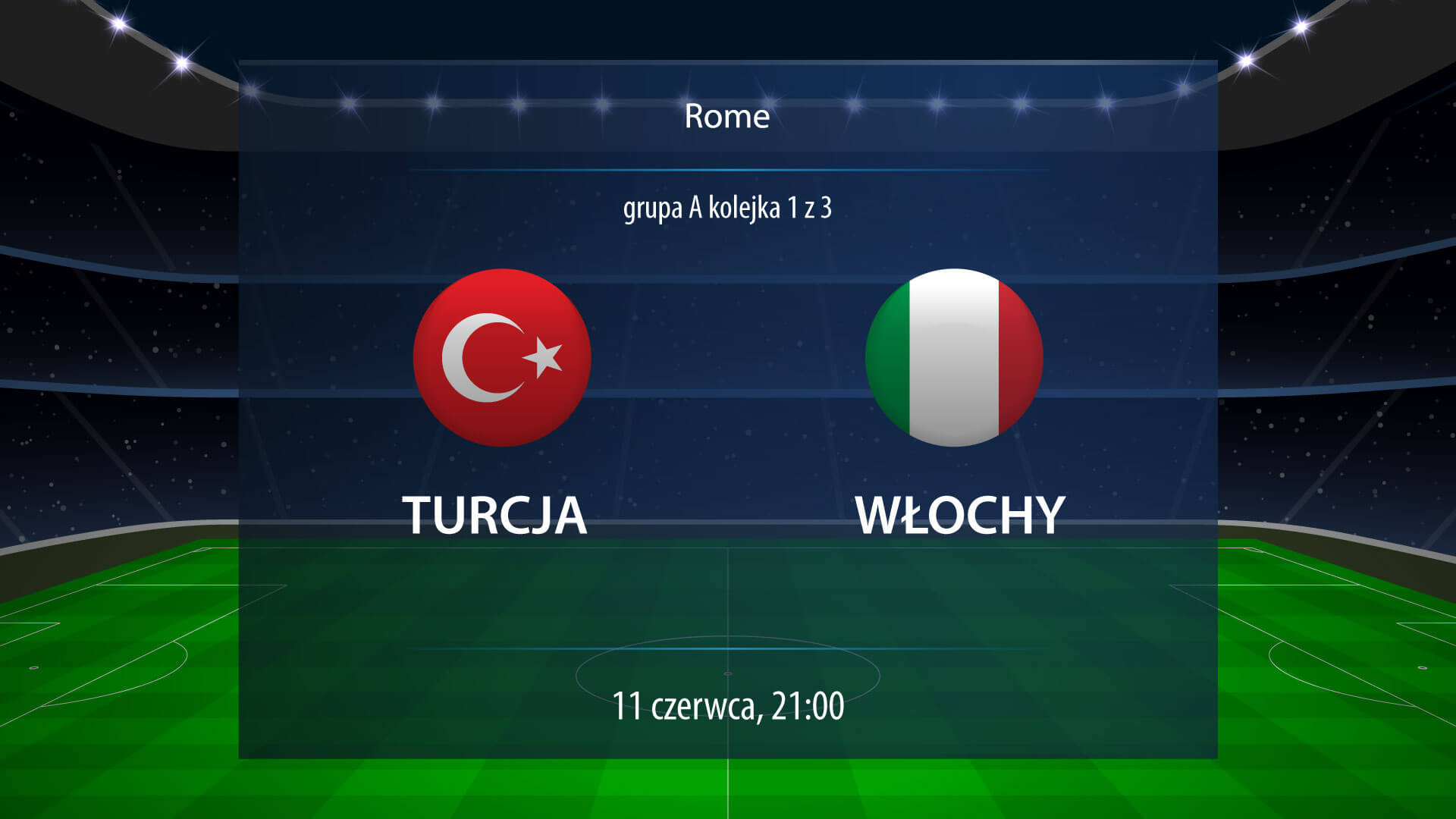 W meczu otwarcia Euro Włochy pokonały Turcję 3:0