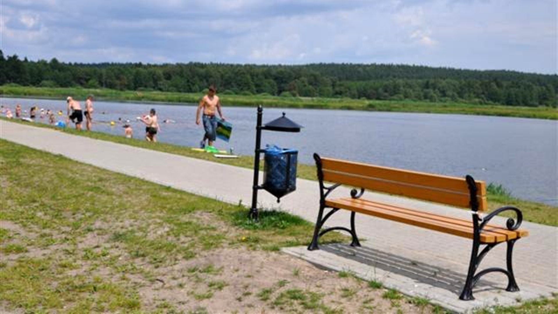 Plaża miejska w Supraślu zamknięta