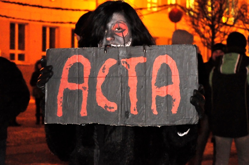 Białystok: kolejny protest przeciwko ACTA [zdjęcia, wideo]