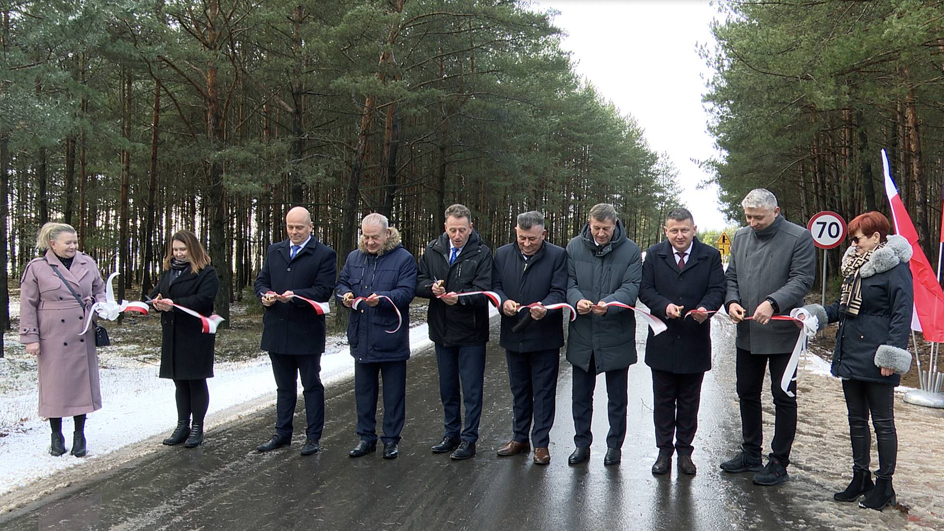 Oficjalnie oddano do użytku fragment drogi przebiegającej przez całą szerokość powiatu kolneńskiego