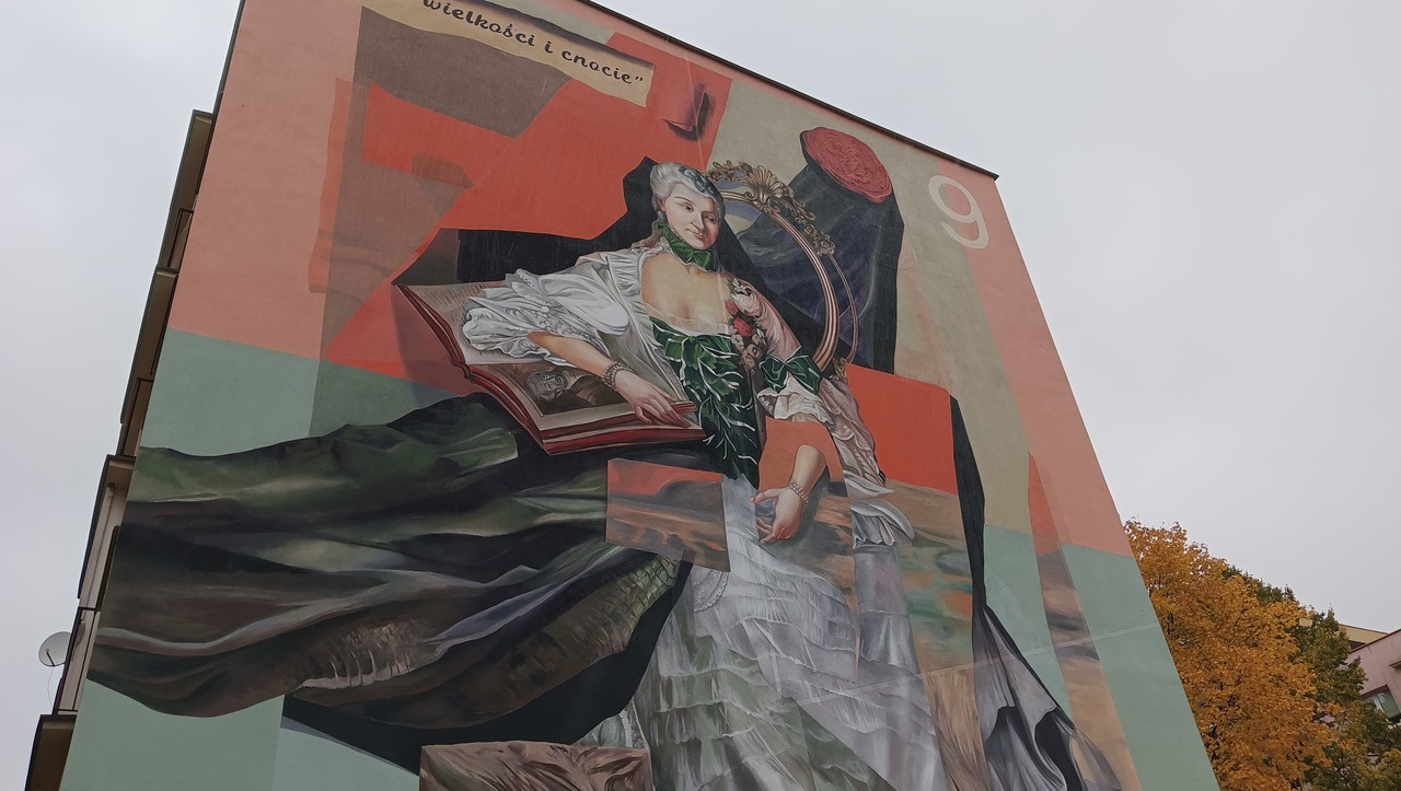 Fundacja Pro Anima zaprezentowała w Białymstoku mural przedstawiający Izabelę Branicką