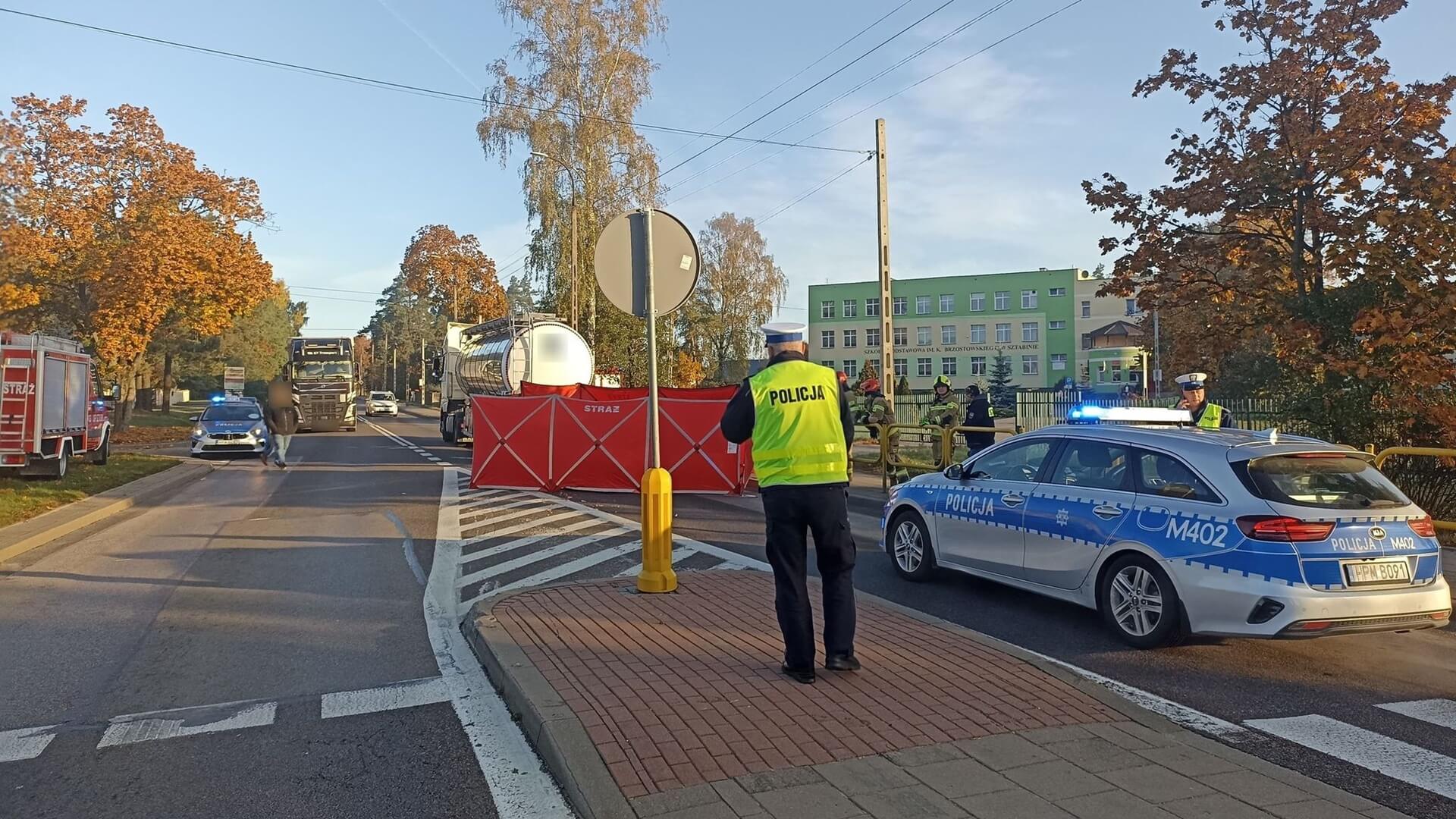Śmiertelny wypadek przy podstawówce w Sztabinie - nie żyje 15-latka