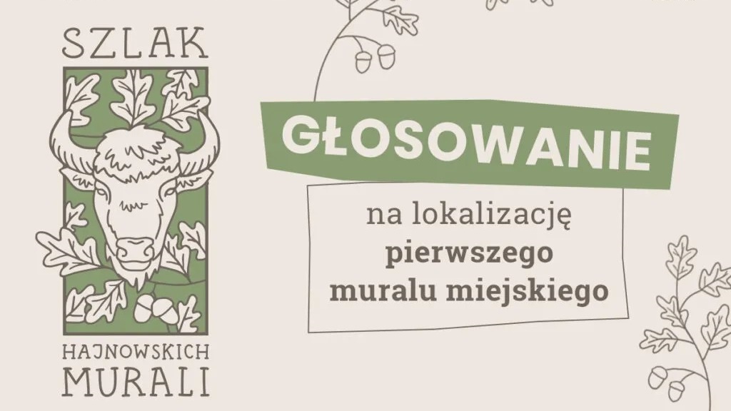Mieszkańcy Hajnówki mogą wybrać lokalizację dla miejskiego muralu