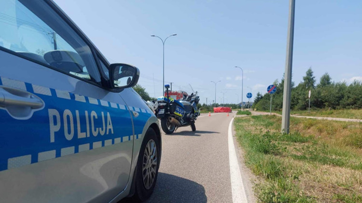 Rowerzysta zginął w wypadku na drodze wojewódzkiej Suwałki-Bakałarzewo