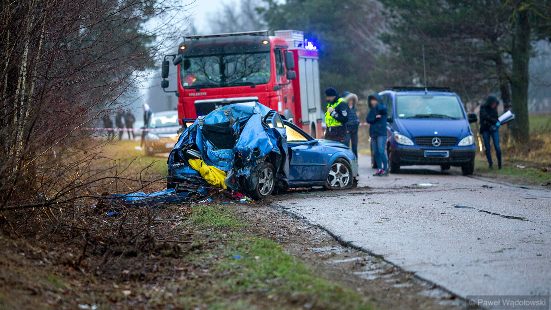 Śmiertelny wypadek drogowy koło Łomży