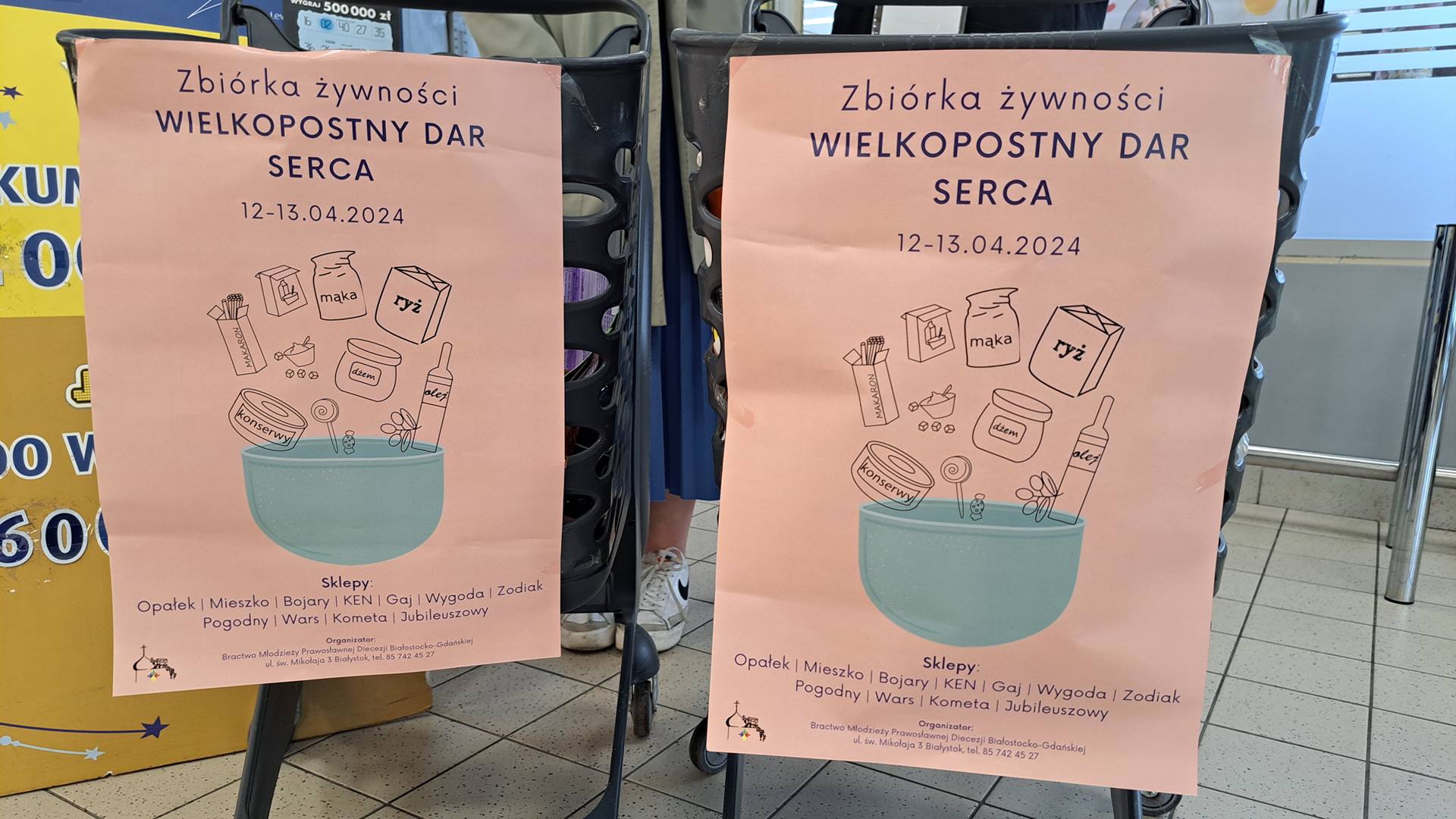 Bractwo Młodzieży Prawosławnej zorganizowało w Białymstoku zbiórkę żywności