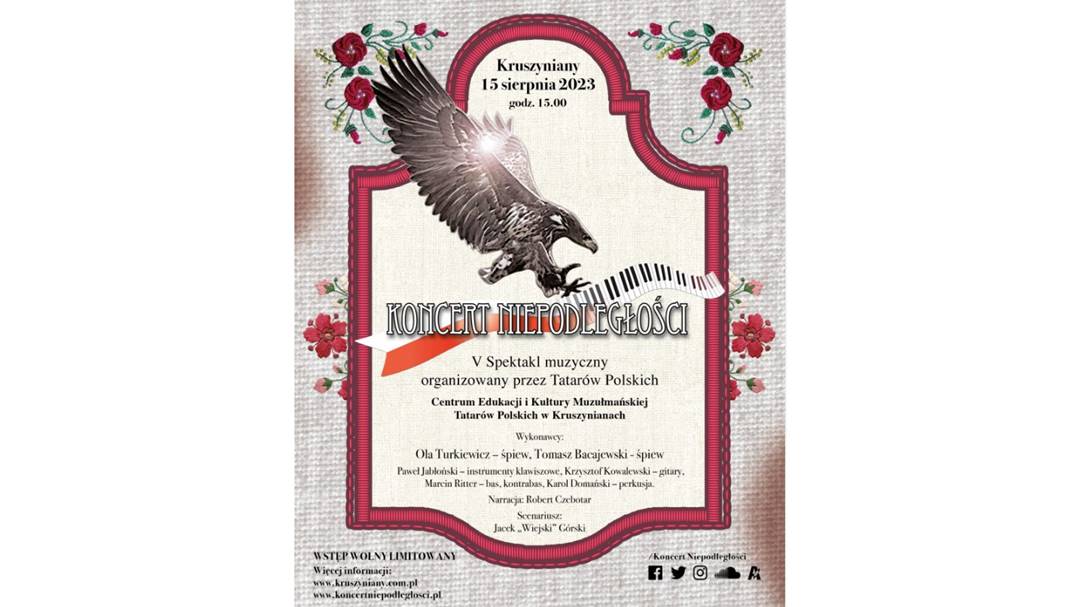 Artyści oddadzą hołd bohaterkom - V Koncert Niepodległości w Kruszynianach