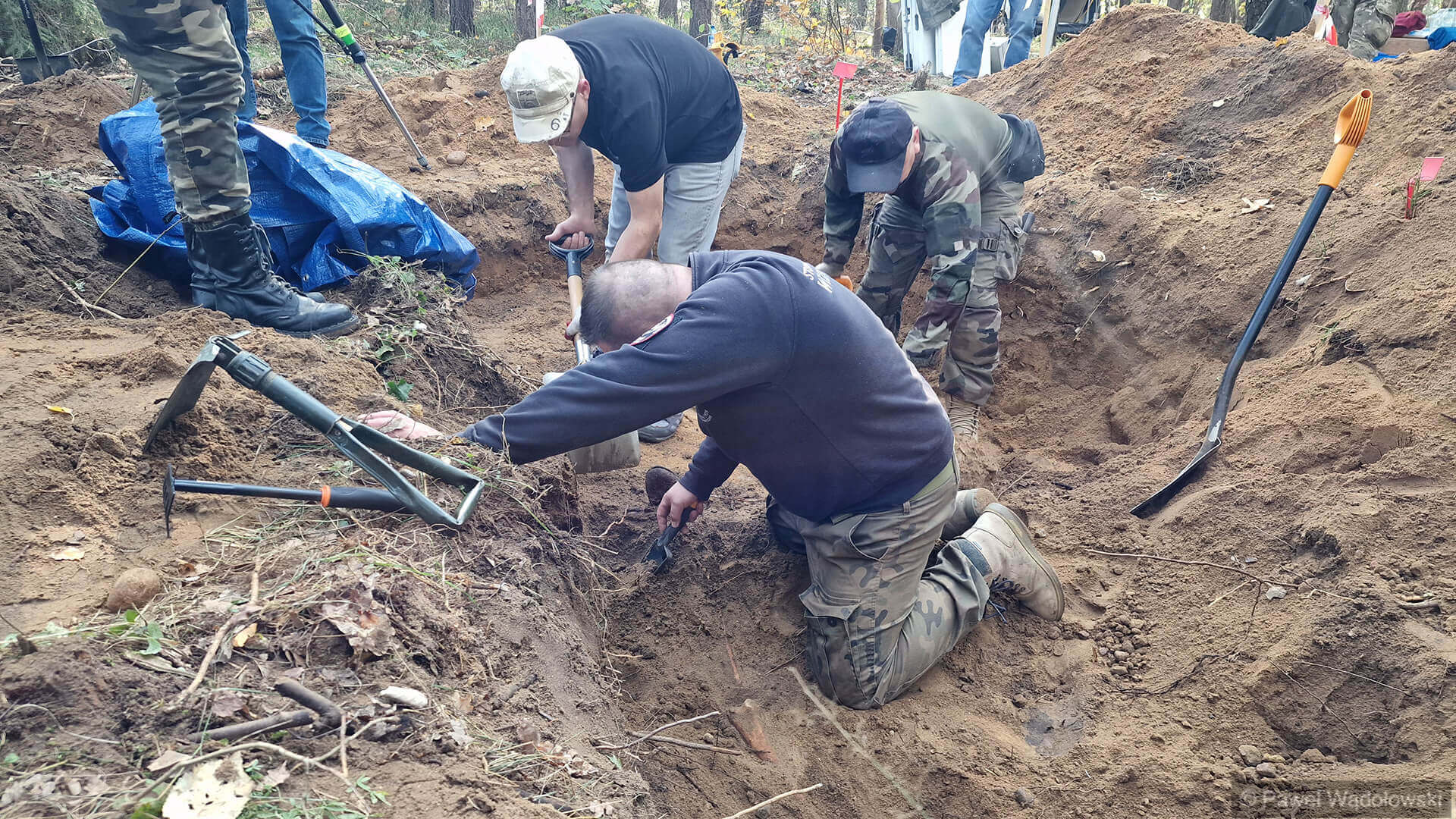Członkowie stowarzyszenia Wizna 1939 odkryli w Lesie Przestrzelskim szczątki