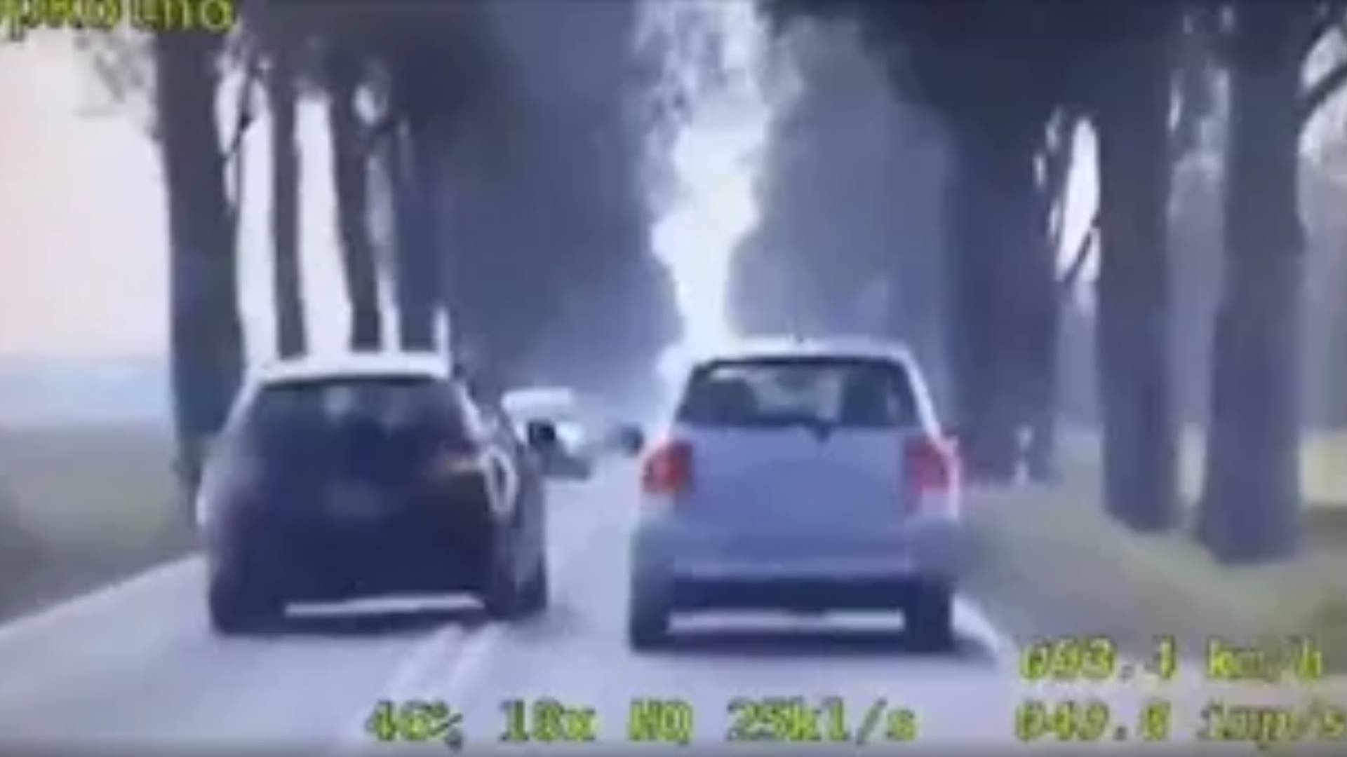 Na DK63 49-letni kierowca wyprzedził nieoznakowany radiowóz w niedozwolonym miejscu [wideo]